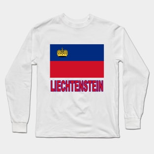 The Pride of Liechtenstein - National Flag Design Long Sleeve T-Shirt